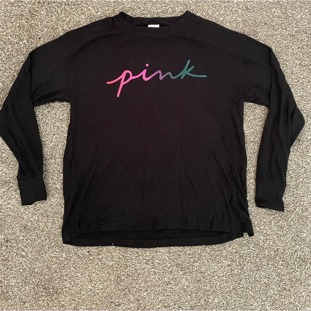 Pink lounge long sleeve shirt